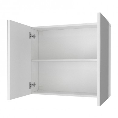 Melamine bathroom mirror Binary Megapap color white 75x17.2x65cm.