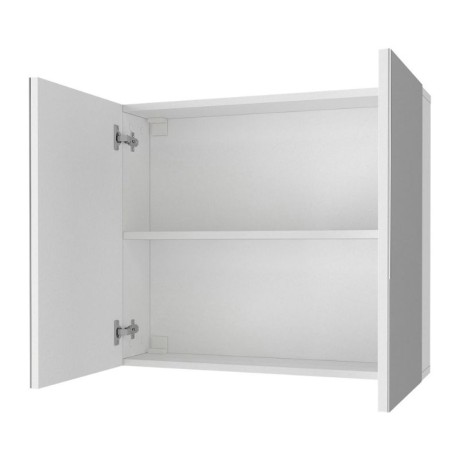 Melamine bathroom mirror Binary Megapap color white 75x17.2x65cm.
