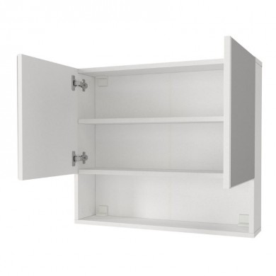 Melamine bathroom mirror Trama Megapap color white 75x16.8x65cm.