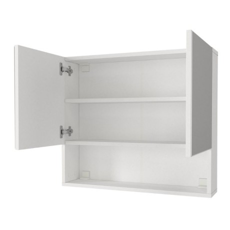 Melamine bathroom mirror Trama Megapap color white 75x16.8x65cm.