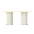 Bohema Megapap melamine dining table in ivory - sepet oak color 180x90x77,7cm.