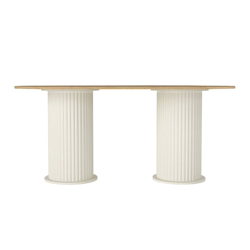 Bohema Megapap melamine dining table in ivory - sepet oak color 180x90x77,7cm.