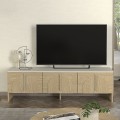 Rebel Megapap melamine tv stand in rota oak - sandstone color 150x35x45cm.