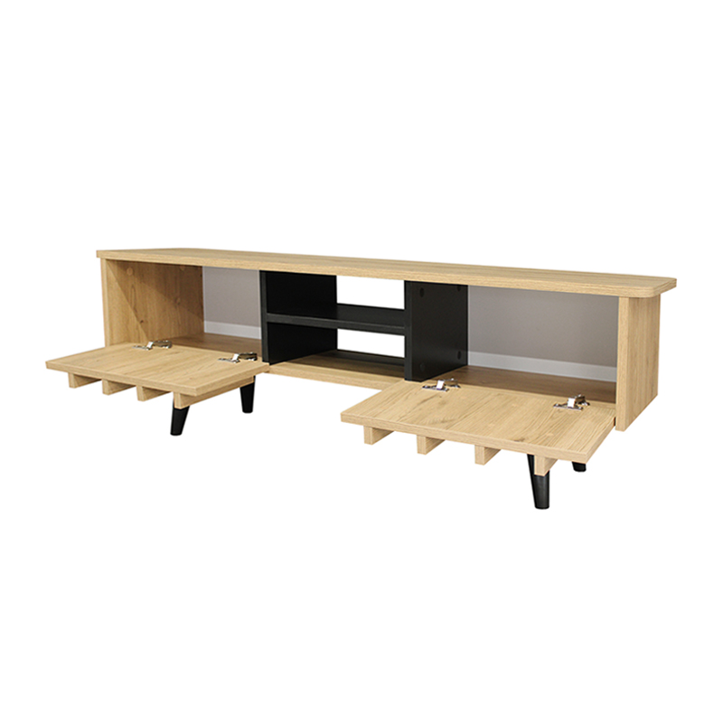 Gemma Megapap melamine tv stand in sepet oak color 150x35x46.7cm.