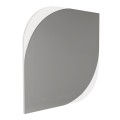 Lava Megapap melamine mirror in white color 70x2.2x70cm.