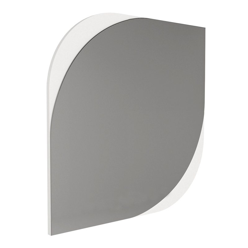 Lava Megapap melamine mirror in white color 70x2.2x70cm.