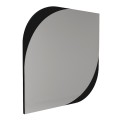 Lava Megapap melamine mirror in black color 70x2.2x70cm.