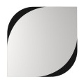 Lava Megapap melamine mirror in black color 70x2.2x70cm.