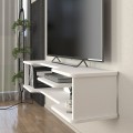 Perry Megapap melamine wall TV furniture in white color 120x29.6x25.6cm.