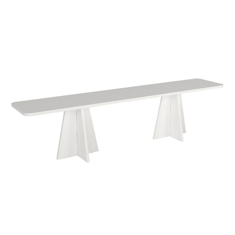 Sugar Megapap melamine tv furniture in white color 150x29.6x36.8cm.