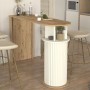 Τραπέζι μπαρ Bohema Megapap χρώμα sepet oak - ivory 150x51,6x101,8εκ.