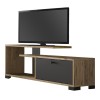 Έπιπλο τηλεόρασης Treiso Megapap από μελαμίνη χρώμα atlantic pine 120x25x38εκ.