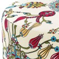 Rimini Megapap fabric stool multicolor 65x65x40cm.