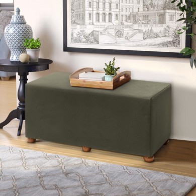 Genma Megapap fabric stool in green color 80x40x40cm.