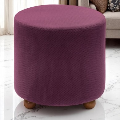 Mario Megapap fabric stool in purple color 40x40x40cm.