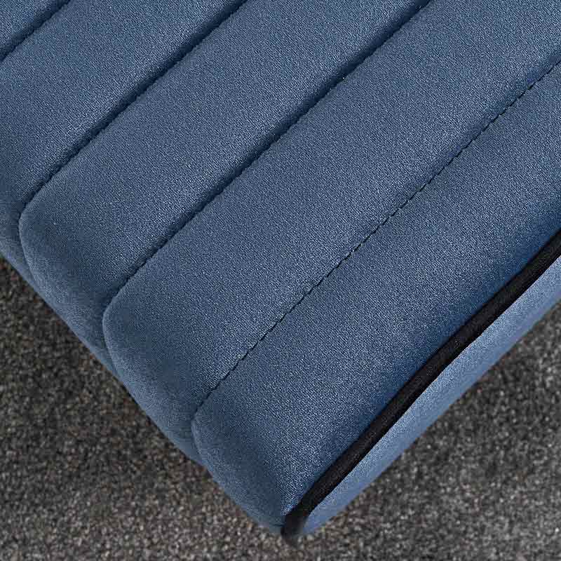 Mona Megapap velvet stool in blue color 40x40x40cm.