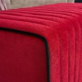 Mabel Megapap velvet stool in red color 80x40x40cm.