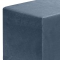 April Megapap velvet fabric stool in anthracite color 40x40x40cm.
