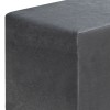 Σκαμπώ April Megapap βελούδινο χρώμα γκρι 40x40x40εκ.