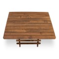 Queen Megapap foldable table by beech wood in walnut color 70x60x75cm.