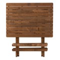 Queen Megapap foldable table by beech wood in walnut color 100x60x75cm.
