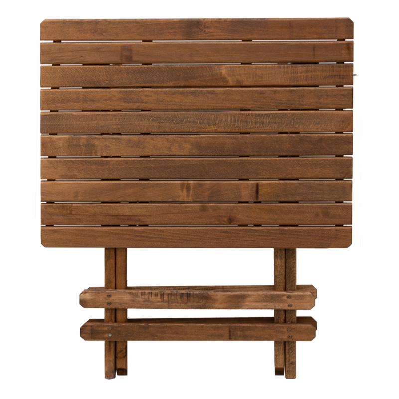 Queen Megapap foldable table by beech wood in walnut color 100x60x75cm.