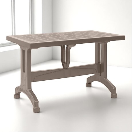 Callan Megapap polypropylene table in cappuccino color 120x70x73cm.