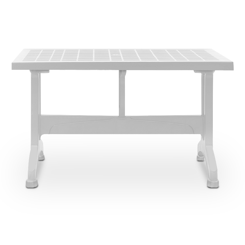 Callan Megapap polypropylene table in white color 120x70x73cm.