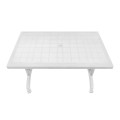 Callan Megapap polypropylene table in white color 120x70x73cm.