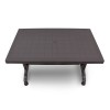 Τραπέζι πολυπροπυλενίου Callan Megapap χρώμα καφέ 140x80x73εκ.