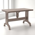 Callan Megapap polypropylene table in cappuccino color 140x80x73cm.