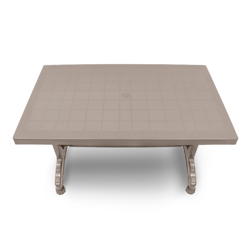 Callan Megapap polypropylene table in cappuccino color 140x80x73cm.