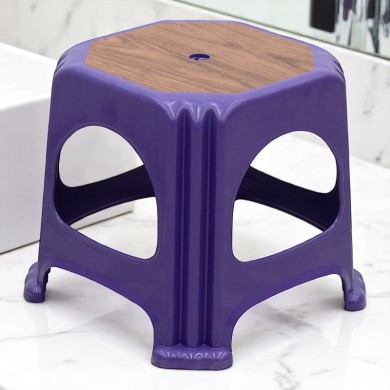 Desia Megapap polypropylene stool in purple color 35x35x32cm.