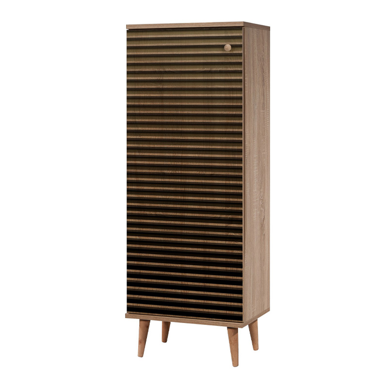 Soho Megapap melamine shoe cabinet in sonoma color 50x38x135cm.