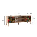 Soho Megapap melamine TV furniture in sonoma color 140x40x50cm.