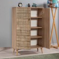 Soho Megapap melamine shoe cabinet in sonoma color 80x36x127cm.