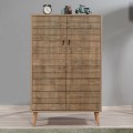 Soho Megapap melamine shoe cabinet in sonoma color 80x36x127cm.