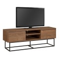 Amedeo Megapap melamine TV furniture in walnut color 140x40x50cm.