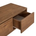 Amedeo Megapap melamine TV furniture in walnut color 140x40x50cm.
