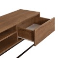 Amedeo Megapap melamine TV furniture in walnut color 180x40x50cm.