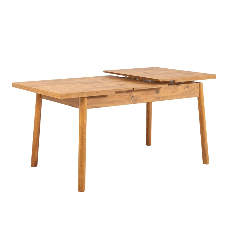 Jemmy Megapap melamine extendable table in atlantic pine color 120/153x75x77cm.
