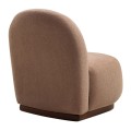 Tina Megapap boucle fabric armchair in cappuccino color 74x85x75cm.