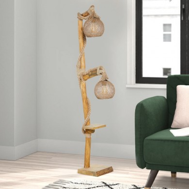 Wilfred Megapap wooden floor lamp in natular color 20x40x140cm.