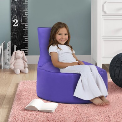Bingo Megapap kids garden bean bag 100% waterproof in purple color