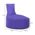 Bingo Megapap kids garden bean bag 100% waterproof in purple color