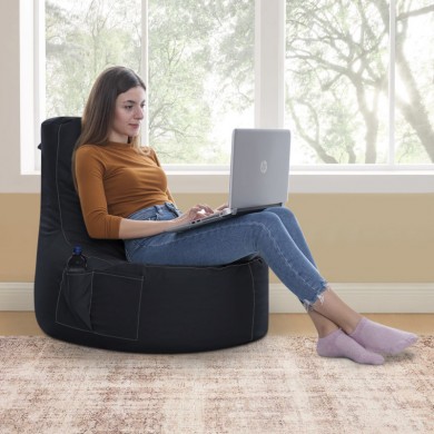 Eva Megapap garden bean bag 100% waterproof in black color