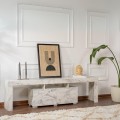 Enclave Megapap melamine TV furniture in marble effect color 180x31.3x50cm.