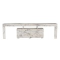 Enclave Megapap melamine TV furniture in marble effect color 180x31.3x50cm.