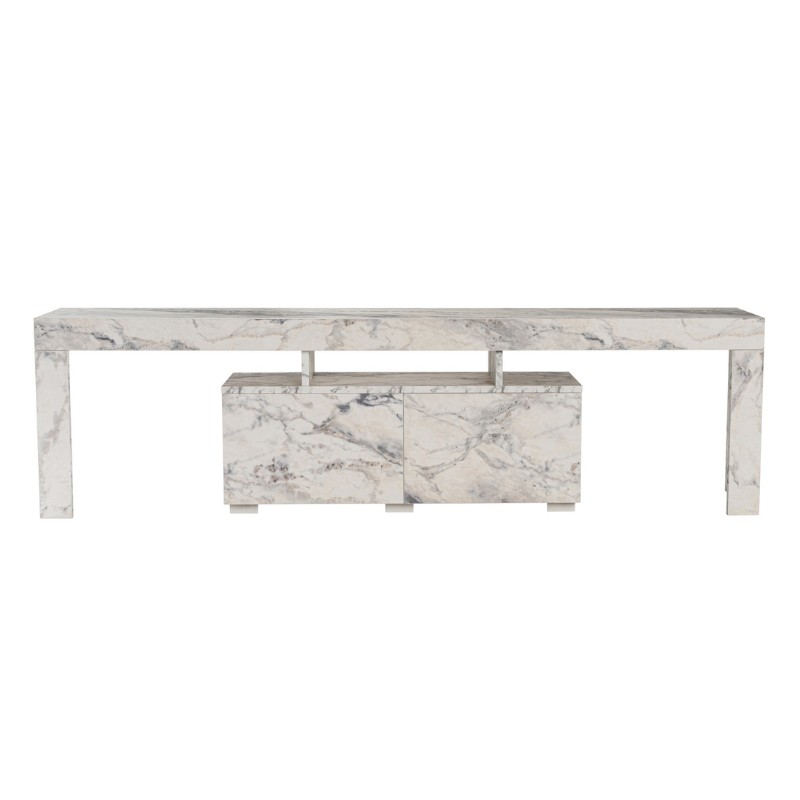 Enclave Megapap melamine TV furniture in marble effect color 180x31.3x50cm.