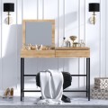 Linda Megapap melamine dressing table in oak color 100x45x74cm.